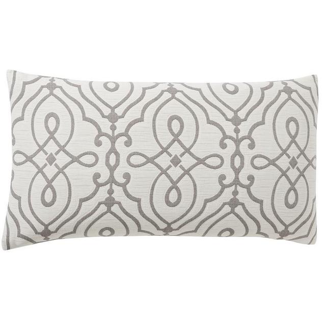 Gray Genevieve Scroll Jacquard Sham, King