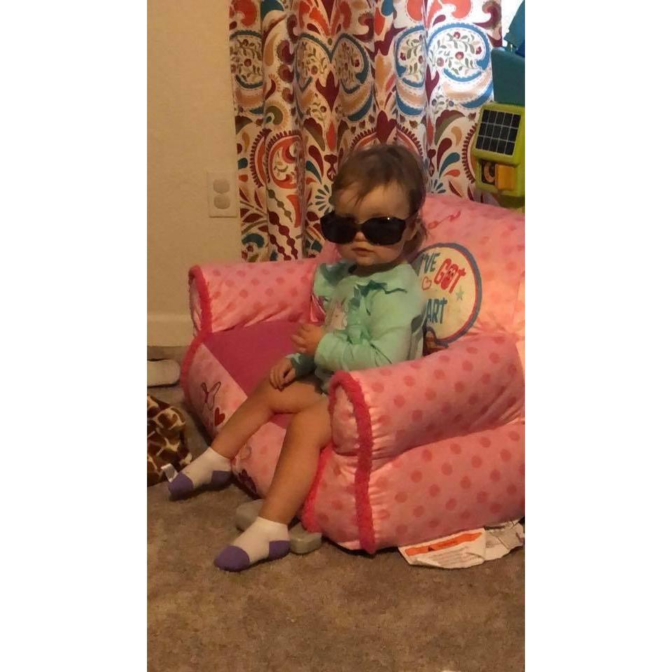 A picture of Adeline, cause you know, she's cool beans!