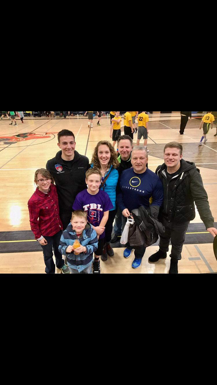 Tony has always felt incredibly welcome and loved by the entire Feller family clan, even supporting Hope’s cousin, Carter, at a basketball game!