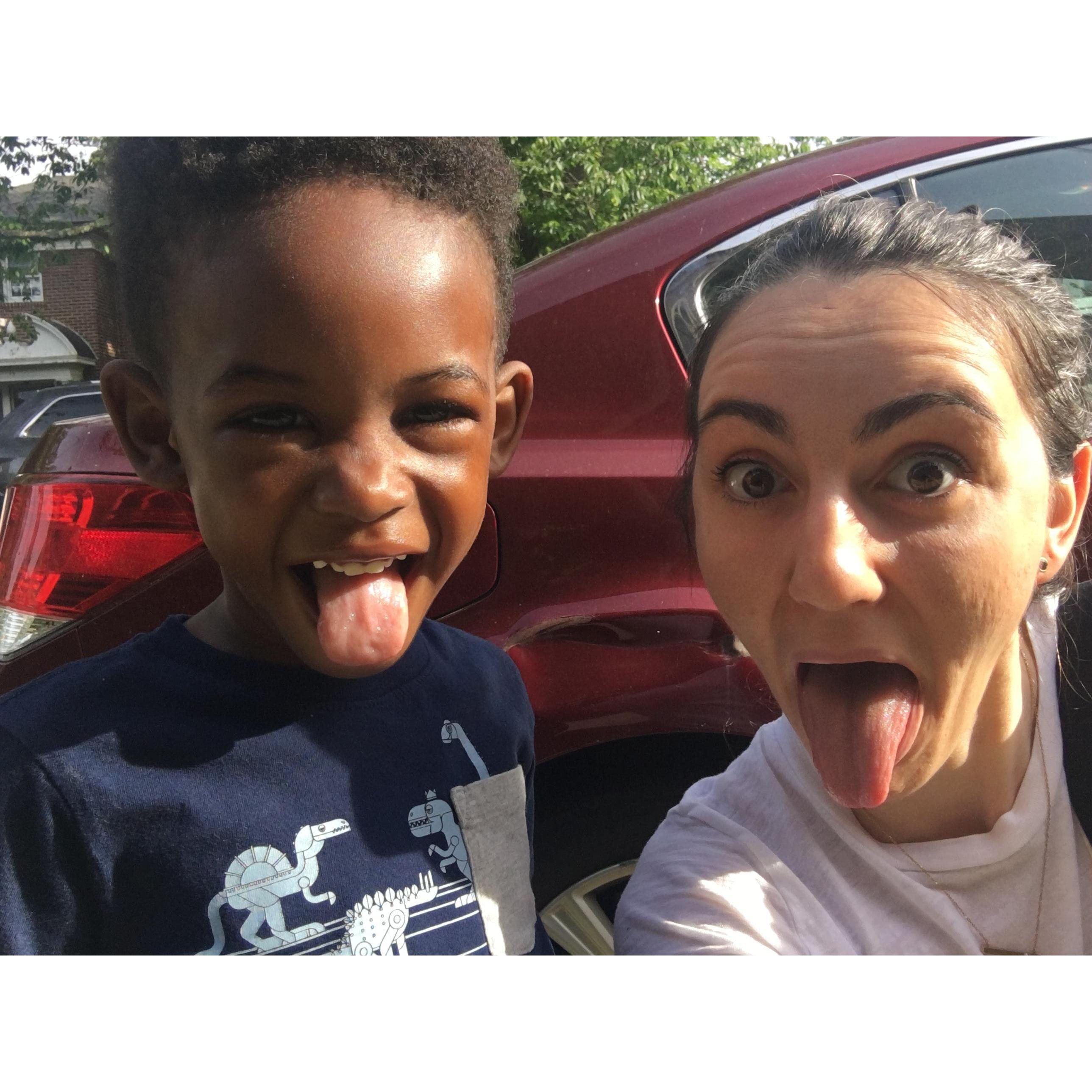 Teaching Elias all the right things ;)
