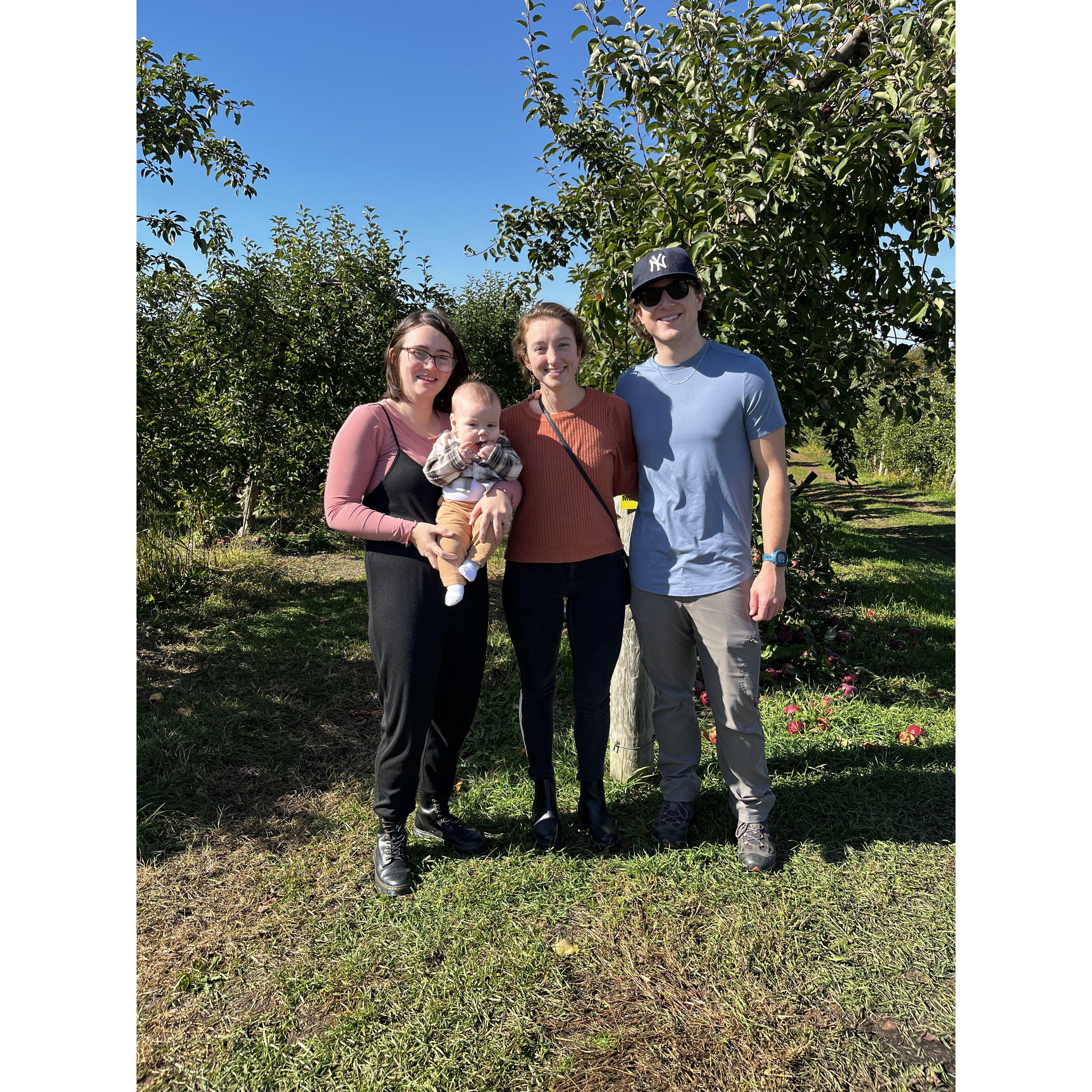 Apple picking with Taylor and Ezra