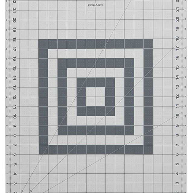 Fiskars 12-83717097J Self Healing Rotary Cutting Mat, 18x24, Gray