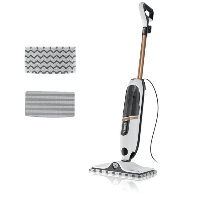 Shark SteamSpot Steam Mop with Steam Blaster Technology, 3 Steam Modes, 2 Washable Pads, XL Removable Water Tank, Lightweight, Steam Cleaner for sealed Hard Floors, Hardwood, Tile, Laminate, S2001