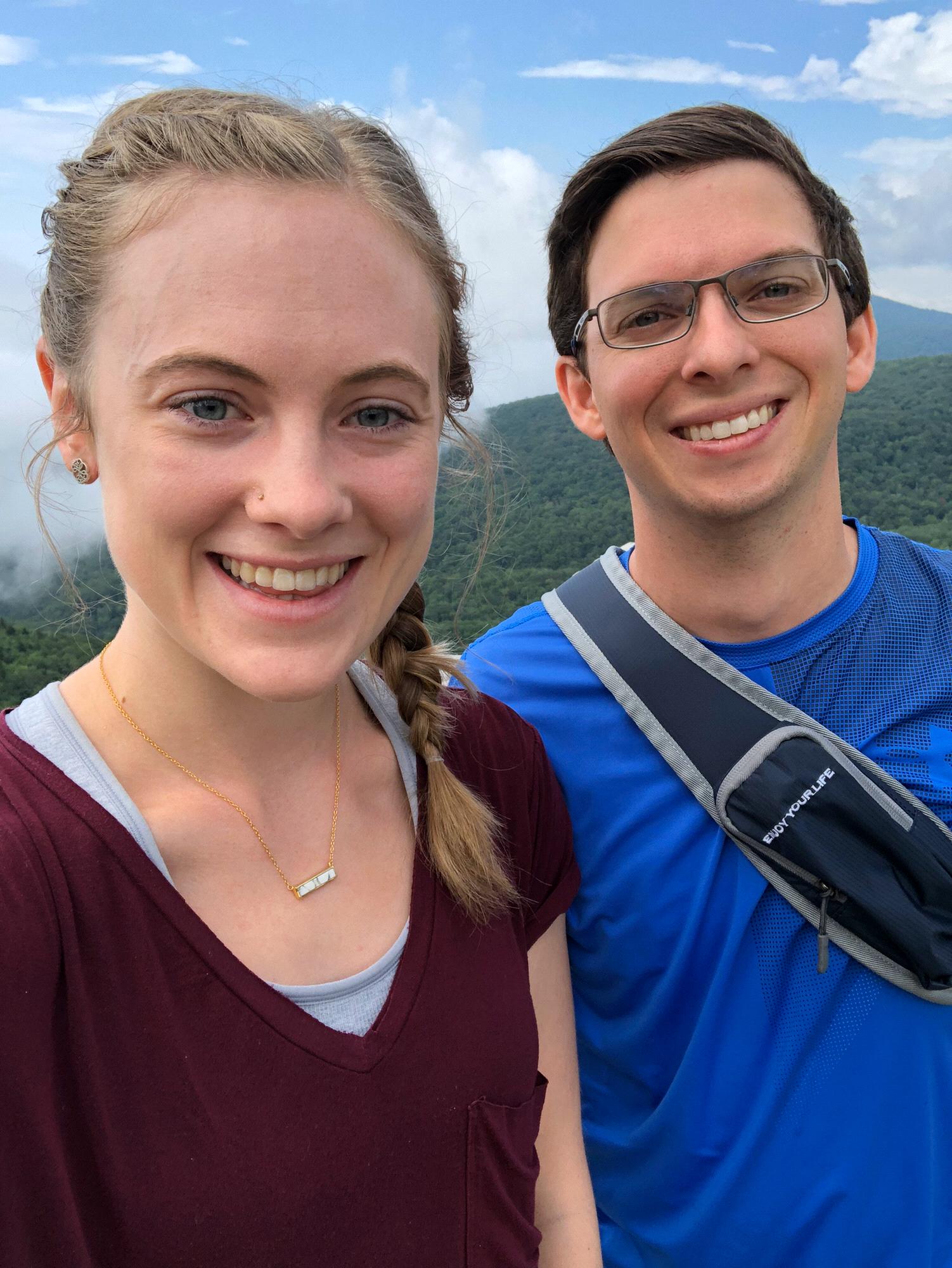 Hiking the Rough Ridge trail near Linville, NC. July 2019.