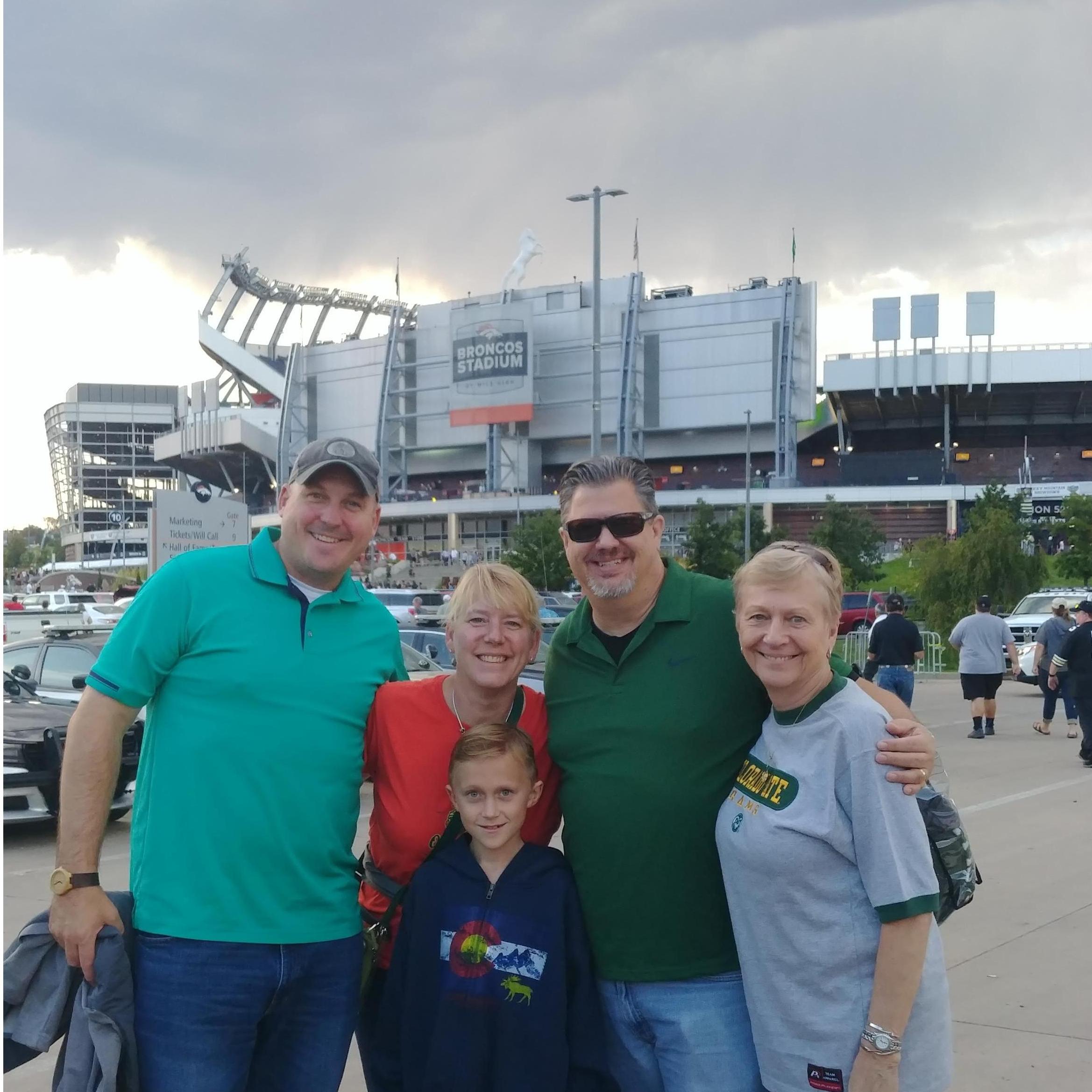 CO State vs Colorado!  JP, Kris, Ron, Ila & Bradley