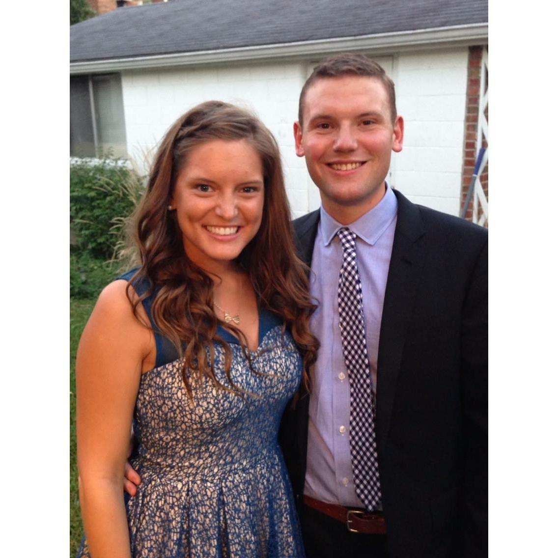 This might be our first picture together. In September 2013, our class had a semiformal at the zoo. We weren't actually dates to this dance, but we should have been!