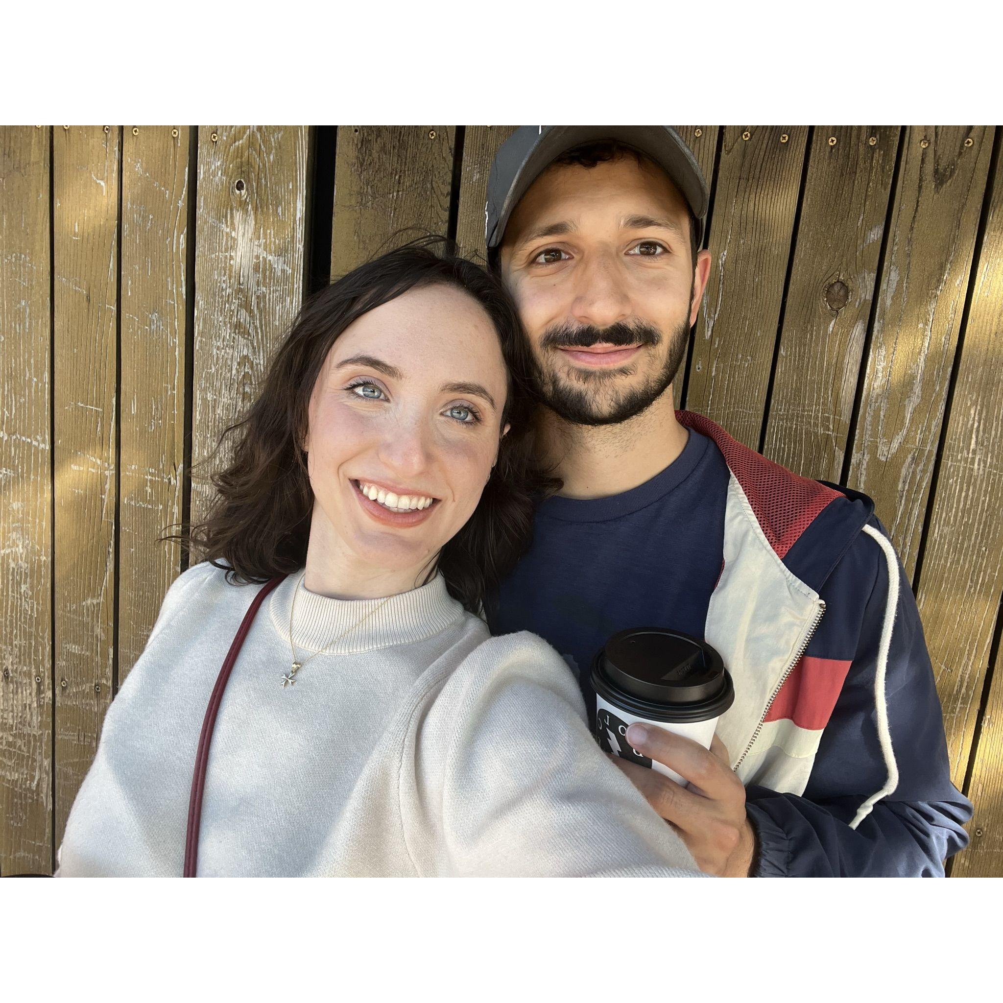 During one of our many days spent roaming around Georgetown. :)