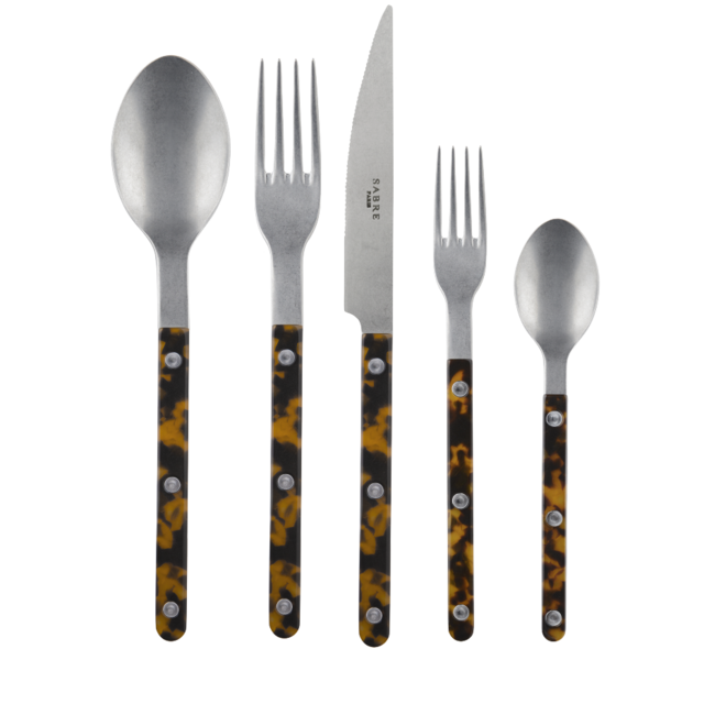Sabre Paris Bistro Tortoise 5 Piece Place Setting