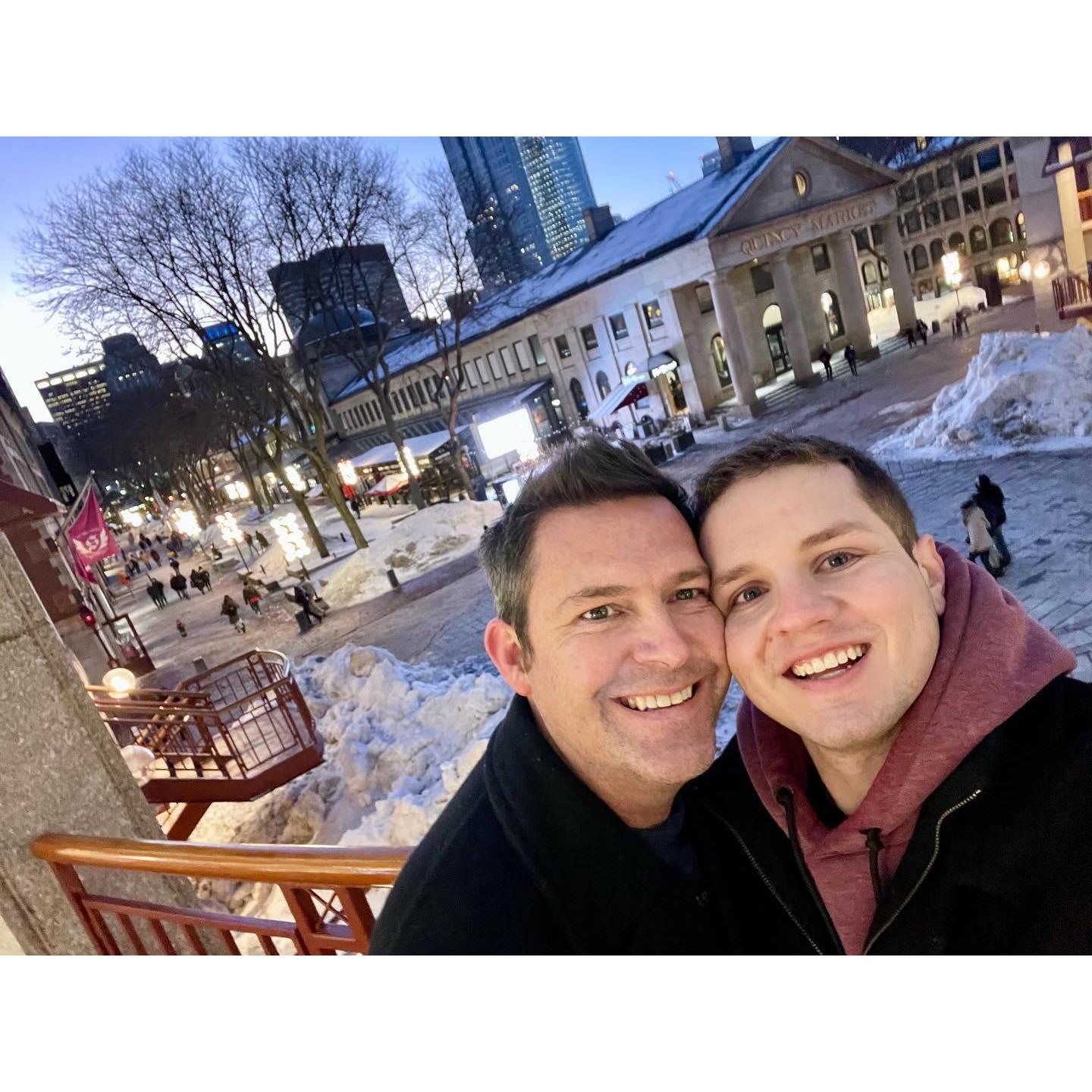 First Trip Together in Boston, MA... It was freezing
