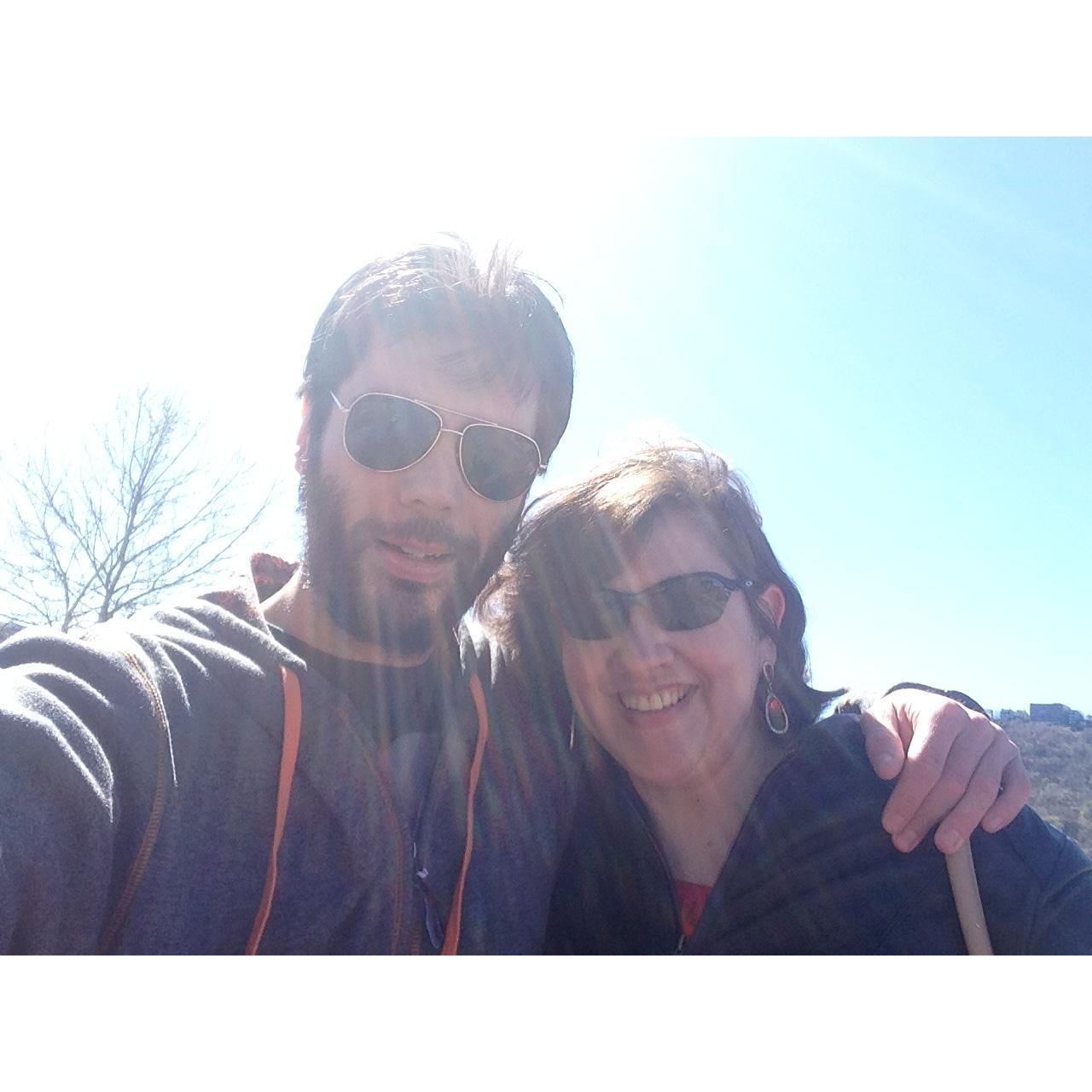 Our second date in Pittsburgh, PA standing on top of Mt. Washington