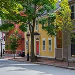 Walking along Benefit Street