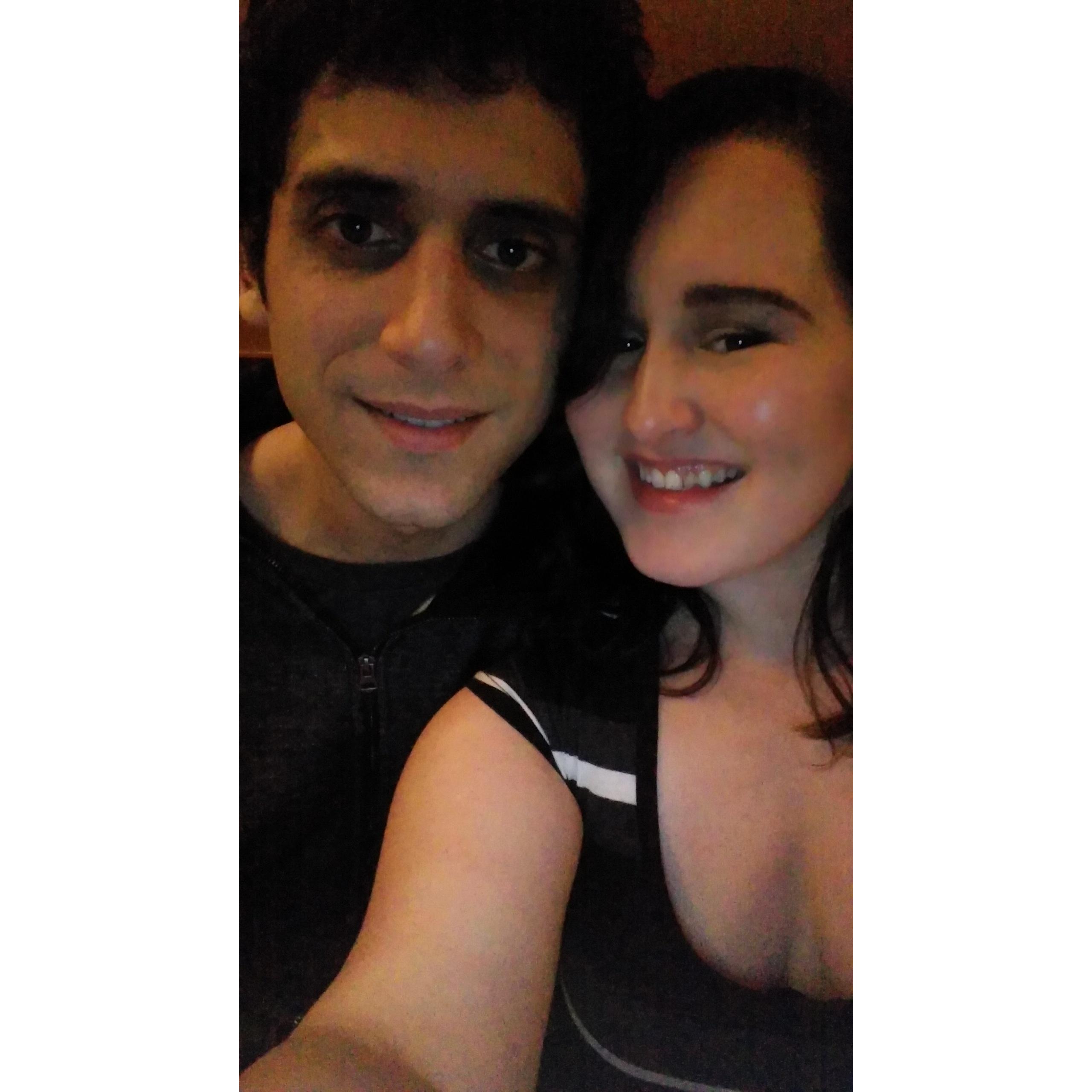 This was taken one night out to dinner when we were living in Portland, OR.