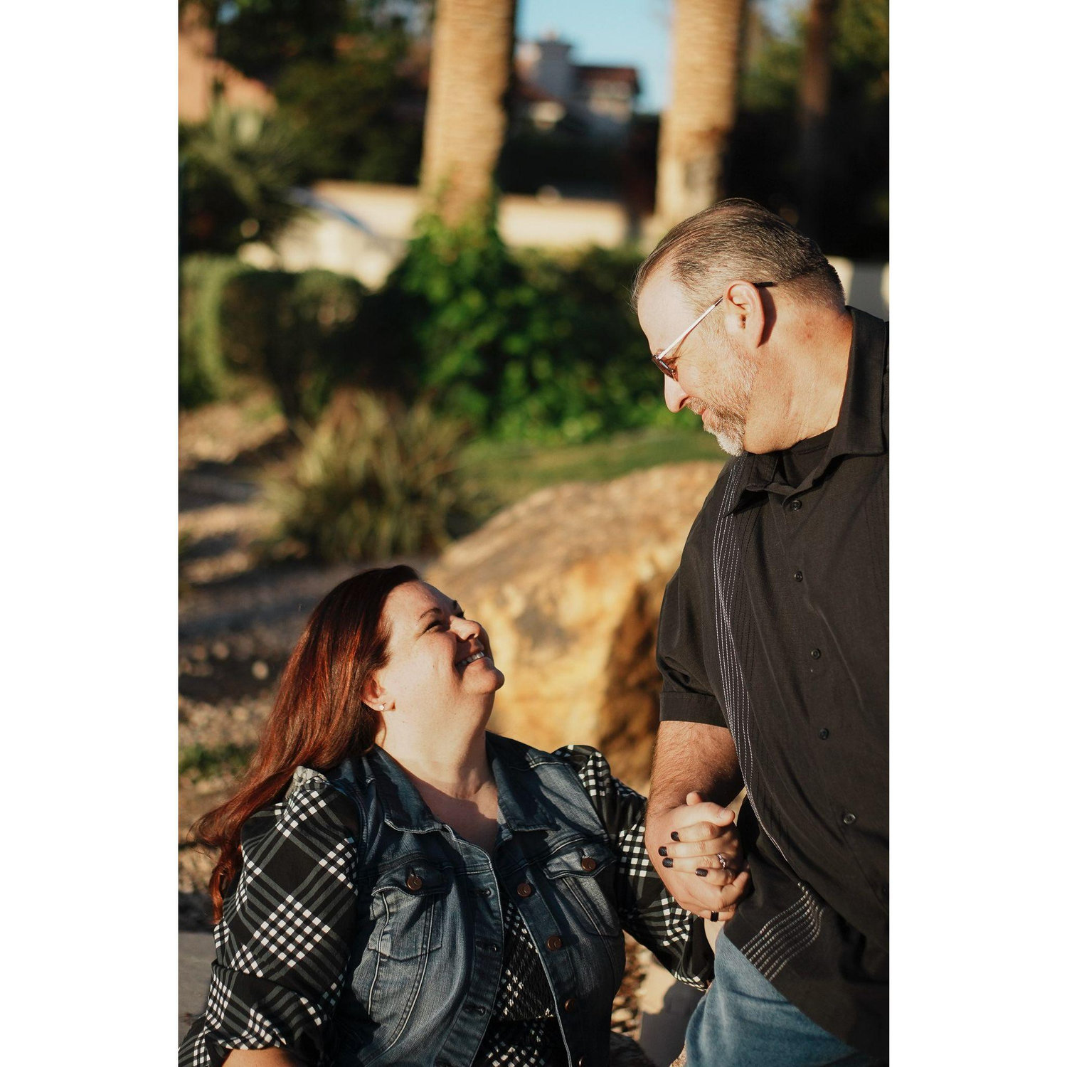 We make each other smile.