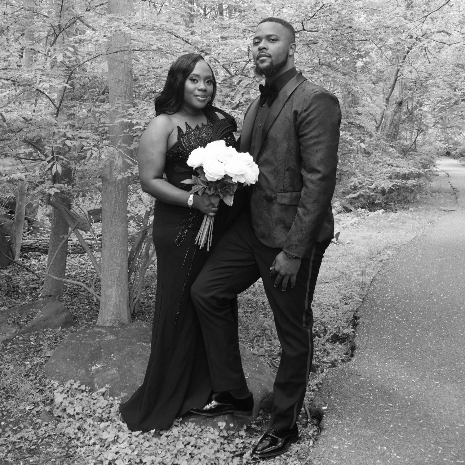 What started as a simple message turned into forever and somehow, even in black and white, our love still shines the brightest. 🖤🤍