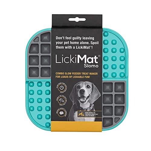 Lickimat Slomo, Dog Slow Feeders for Boredom and Anxiety Reduction; Perfect for Food, Treats, Yogurt, or Peanut Butter. [Fun Alternative to a Slow Feed Dog Bowl] Available in a Variety of Colors