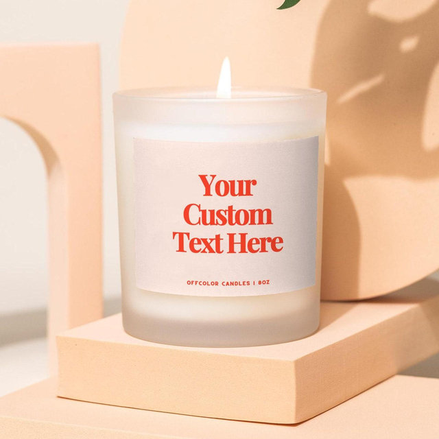 Custom Candle, Blank Label Candle, Private Label Candle, Custom Logo, Personalized Candle, Gift for Her, Best Friend Gift, Funny Candles