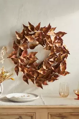 Magnolia Leaf Iron Wreath