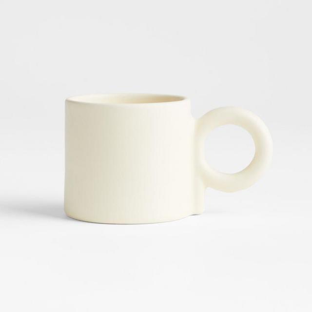 Cream Stoneware Mug by Molly Baz