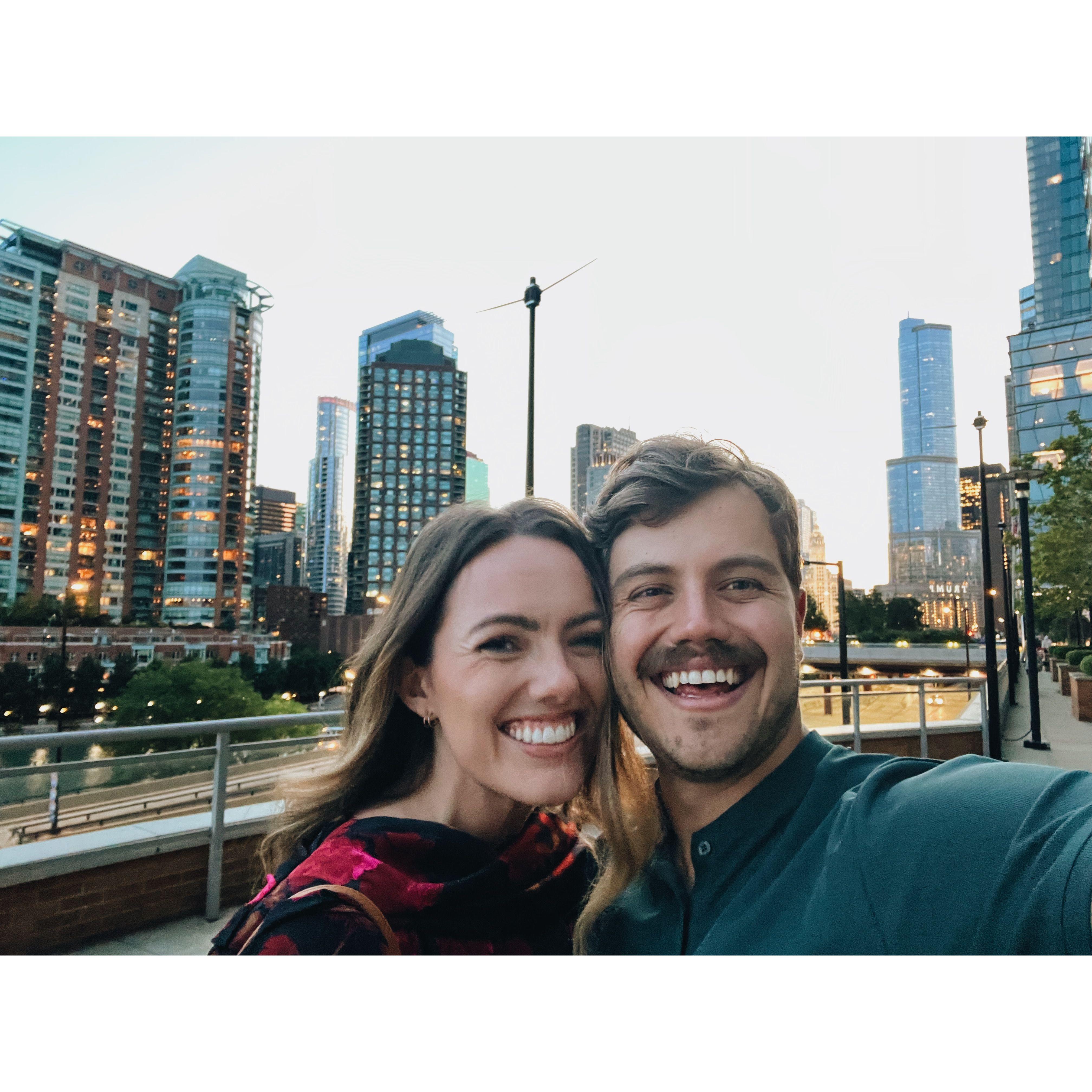 Exploring downtown Chicago together!