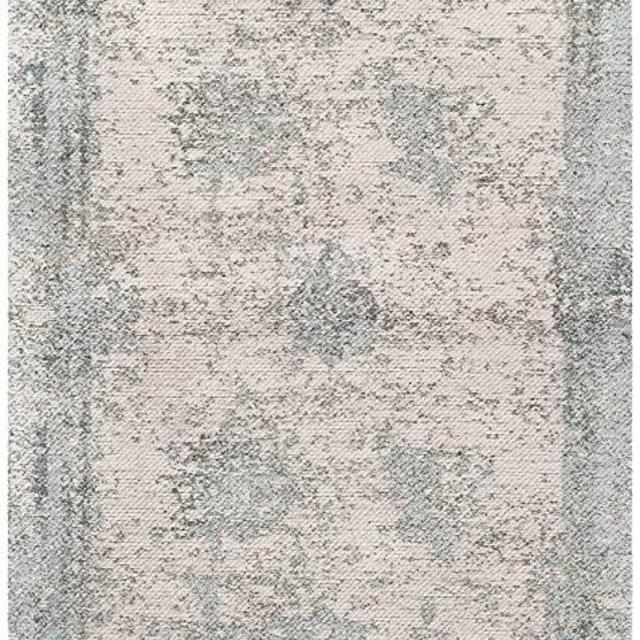 Safavieh Classic Vintage Collection CLV125D Distressed Cotton Accent Rug, 2'4" x 4'8", Grey