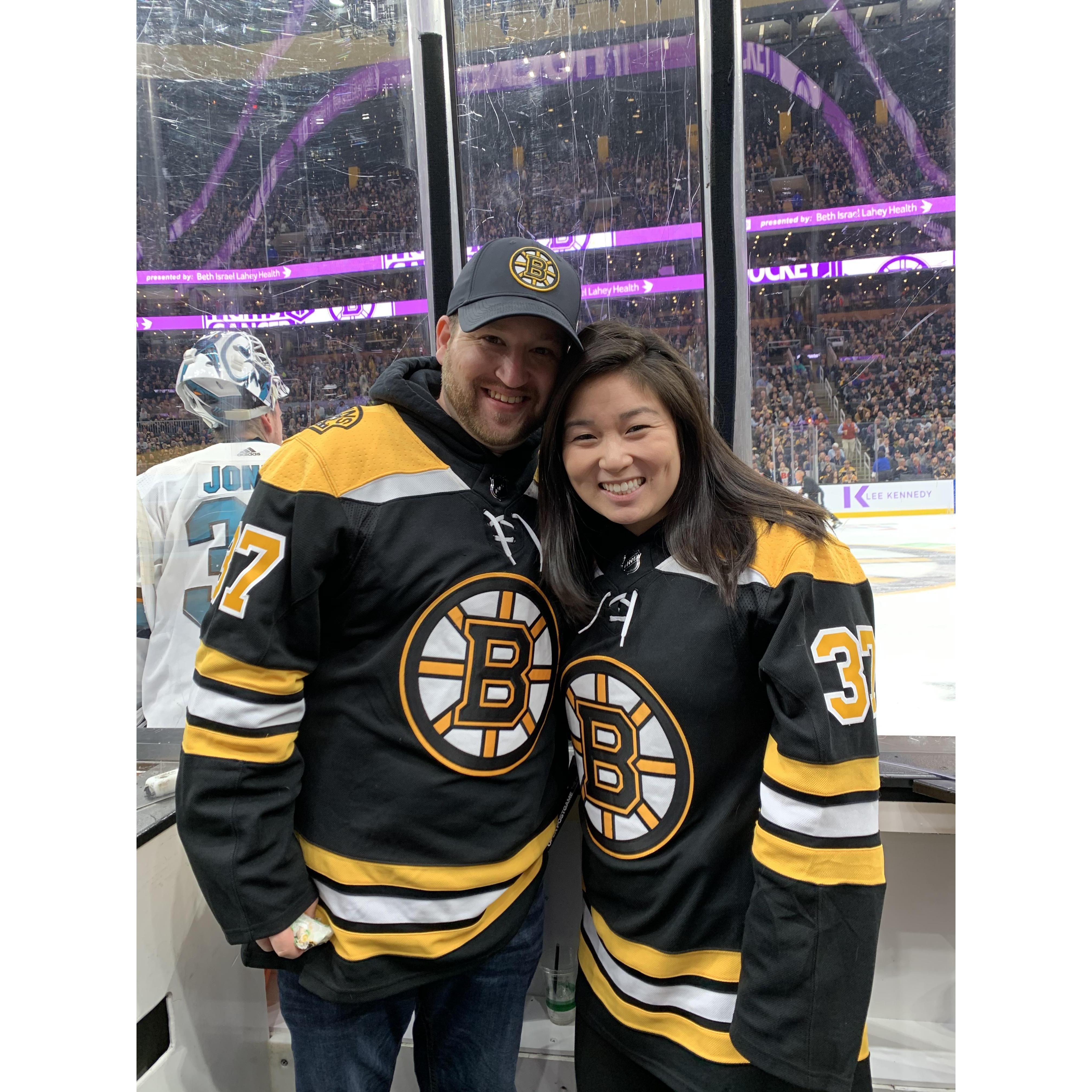 Best seats in the house, supporting our favorite team!