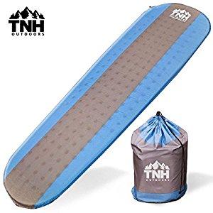 #1 Premium Self Inflating Sleeping Pad Lightweight Foam Padding and Superior Insulation Great For Hiking & Camping Thick Outer Skin
