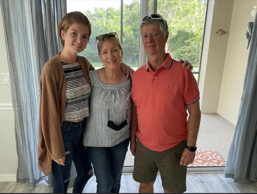 Lea with her grandparents