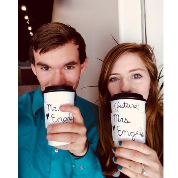 Our engagement announcement photo. This took about 45 minutes to get right!