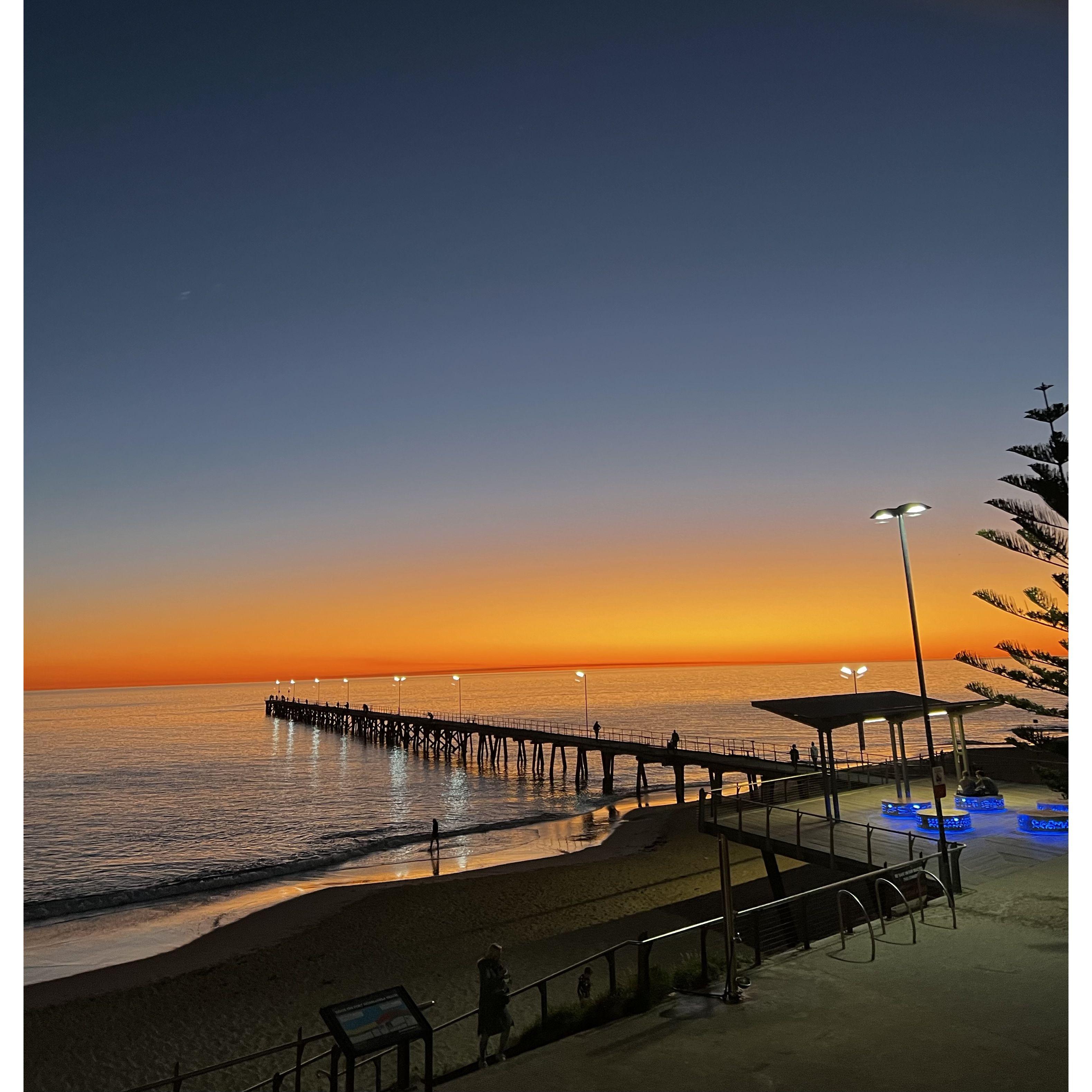 The view from our venue location. Being close to the beach reminds me of San Francisco