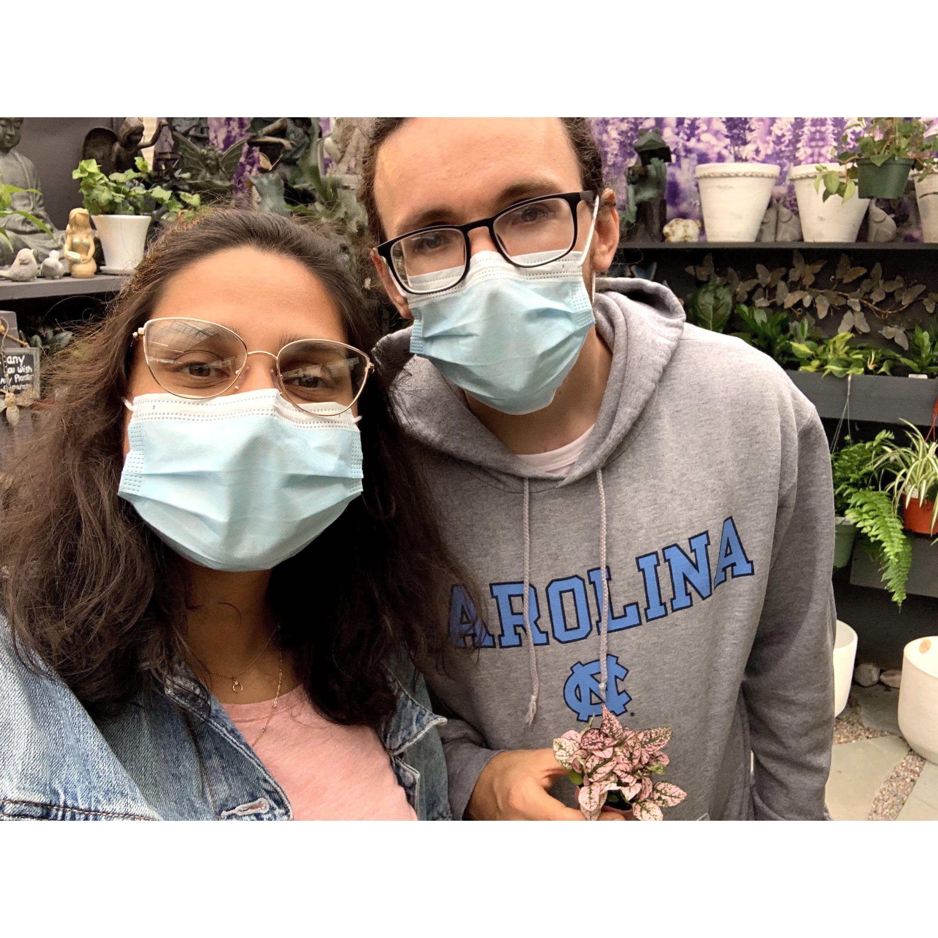Abha's 26th birthday and beginning of David's obsessions with his plants. Halfmoon Bay, CA. We were on our Internal Medicine rotation at Saint Mary's in SF, CA.