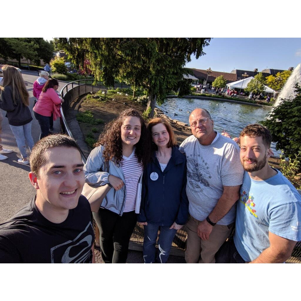 The Bride's family that live here in New York, her parents and brother Mark. Matt and Mike will be here for the wedding!