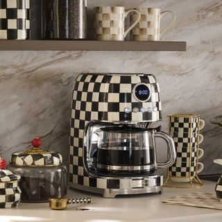 Courtly Check Stainless Steel Drip Coffee Maker