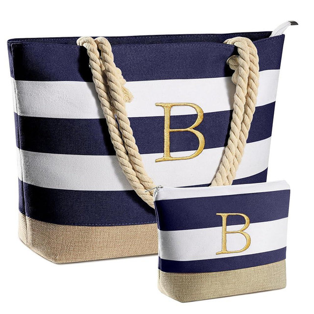 YOOLIFE Beach Bags for Women - Travel Canvas Beach Tote, Pool Waterproof Bag, Travel Essentials, Gifts for Women Birthday