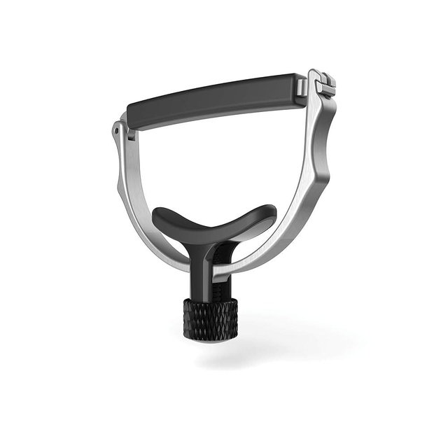 D'Addario Guitar Capo for Acoustic Guitar - Cradle Style Acoustic Guitar Capo - Creates Even Tension - Self Centering Capo Creates Even Tension - Stainless Steel