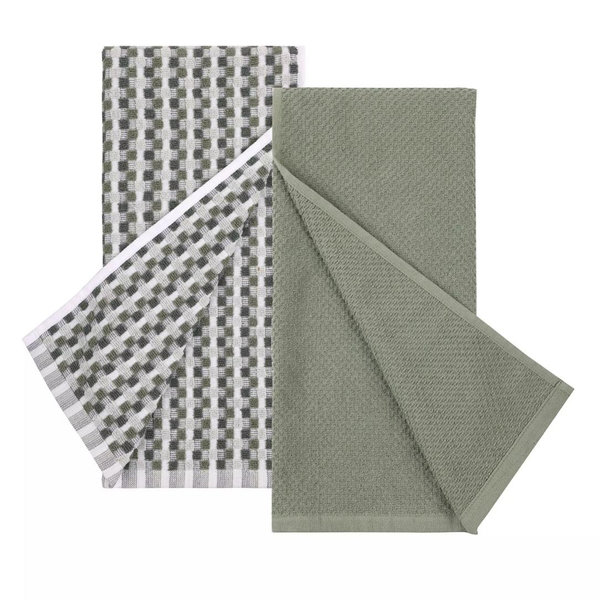 Mingle & Co. 2-Pack Carved Terry Kitchen Towels