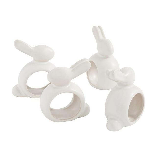 Mason Bunny Napkin Rings, Set of 4