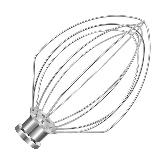 K5A Stainless Steel Whisk for KitchenAid 5Qt Bowl-Lift Mixer, Fits for K5, K5SS, KG25, KP50, KSM6573, KSM450/500, 7.1'' Balloon Whisk, Heavy Duty, Dishwasher Safe, No Residue