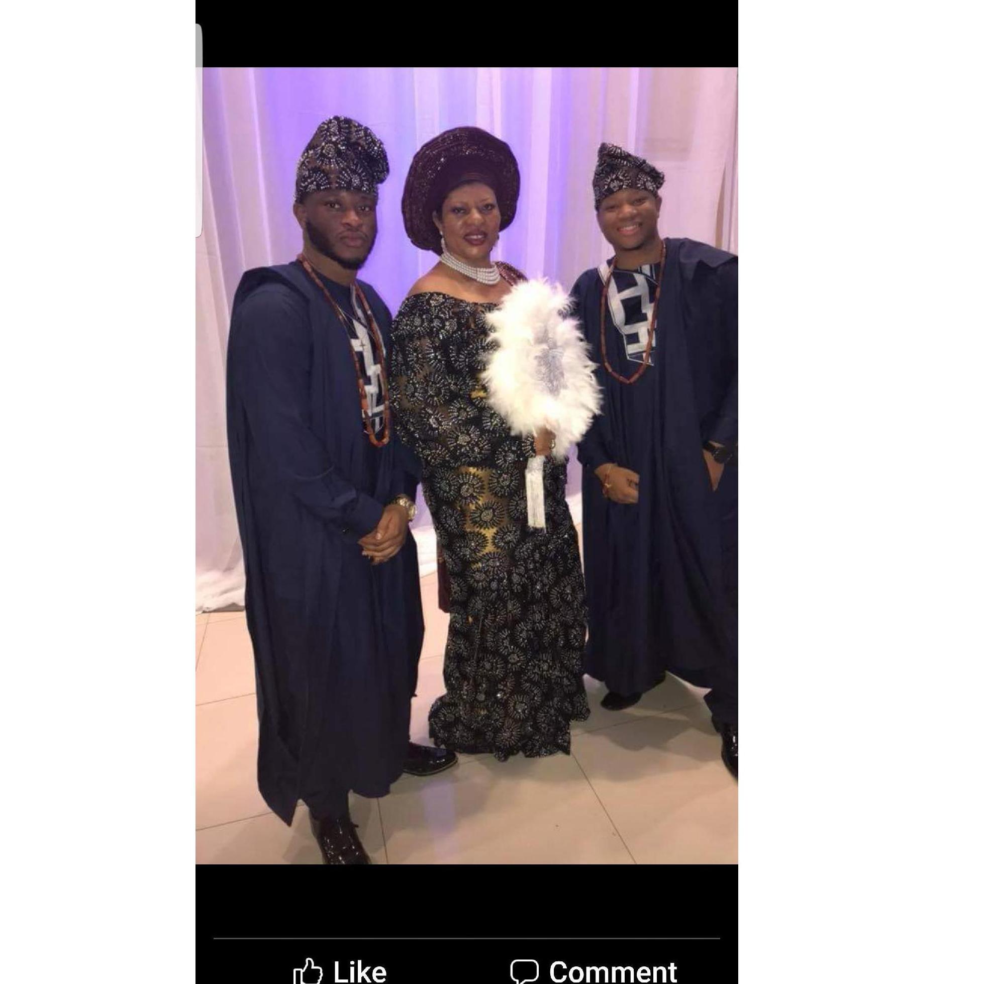THE BRIDES MOM AND HER SONS
