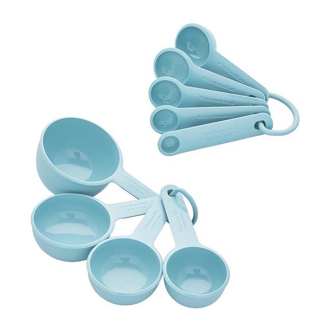 KitchenAid Measuring Cups and Spoon Set, Mineral Water, 9-Piece
