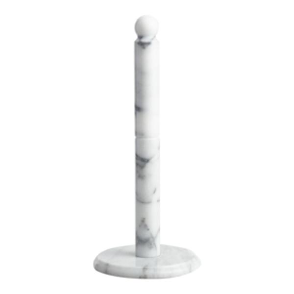 White Marble Paper Towel Holder - World Market