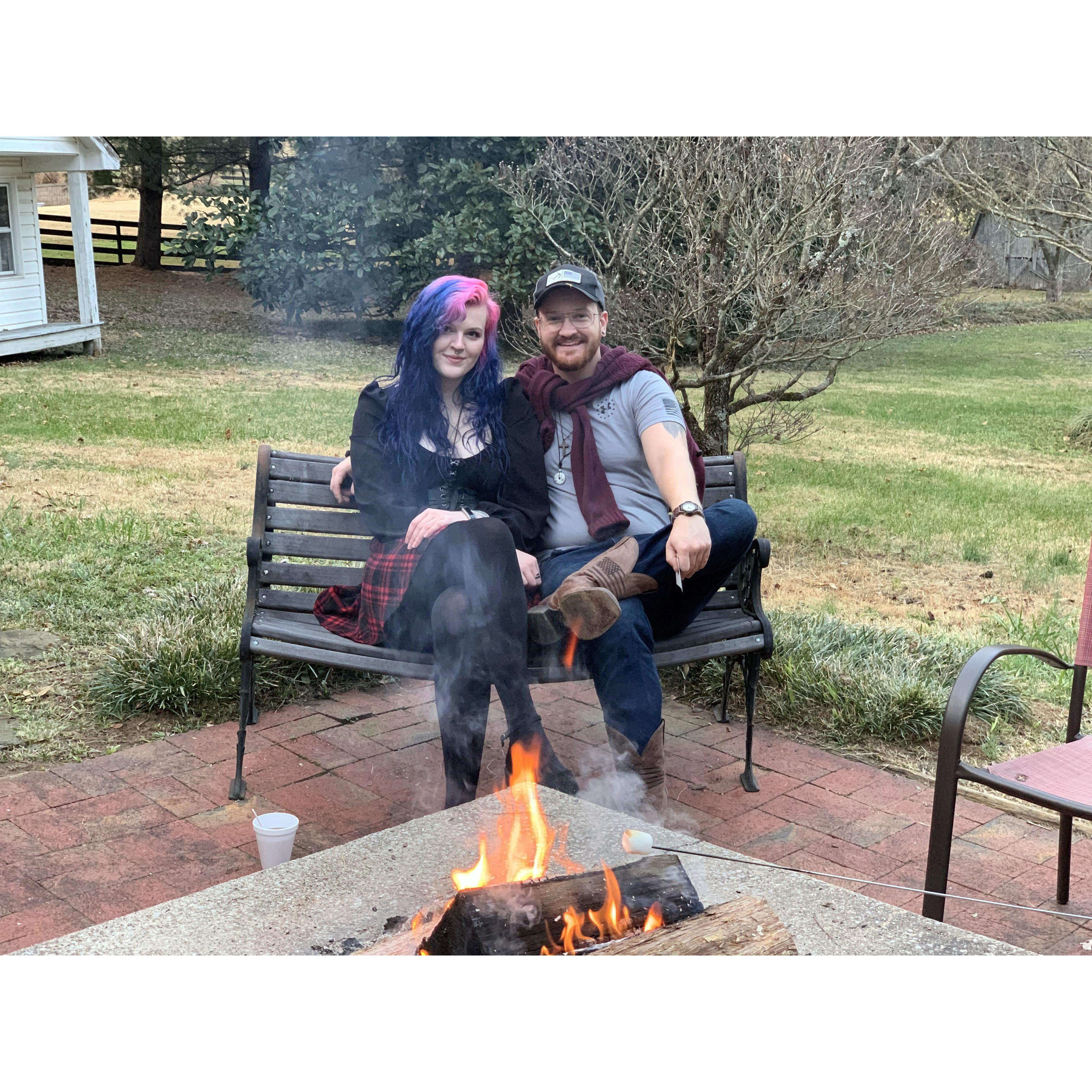December 2021 - Went to cut down a Christmas tree for Charlie's apartment. 
This became the start of a Christmas tradition!