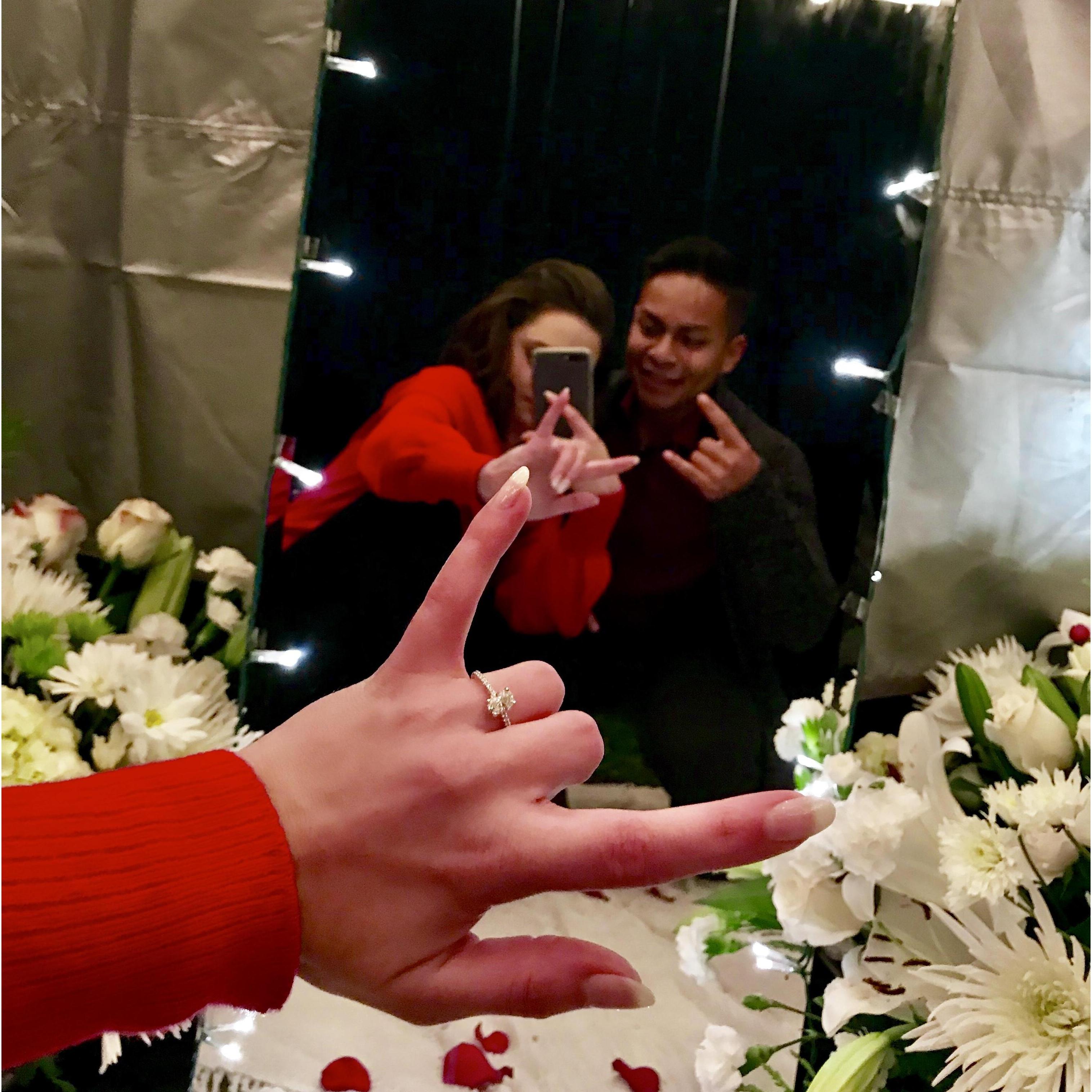 Moments after the *~prOpOsAL*~*!
