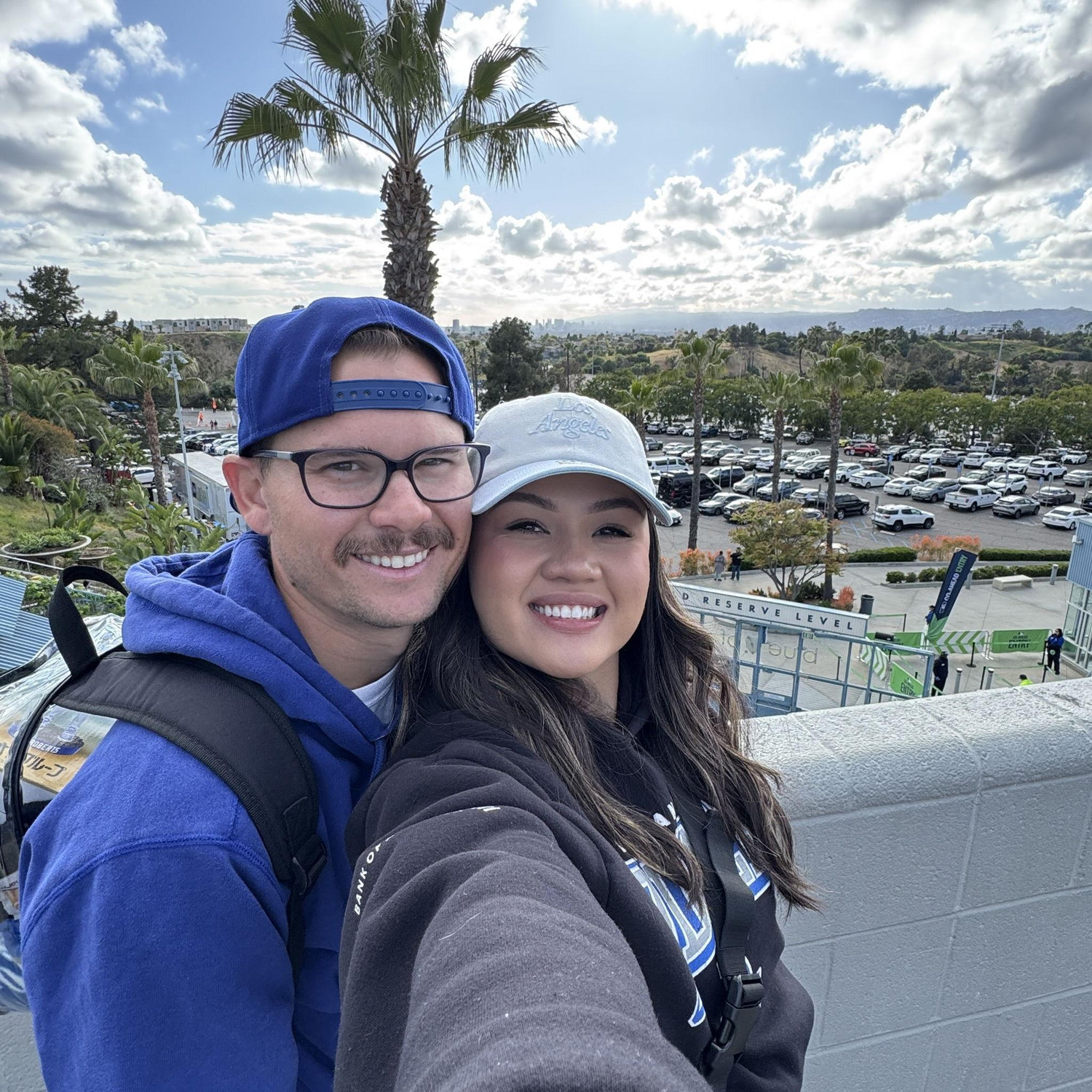 Our first Dodger game.