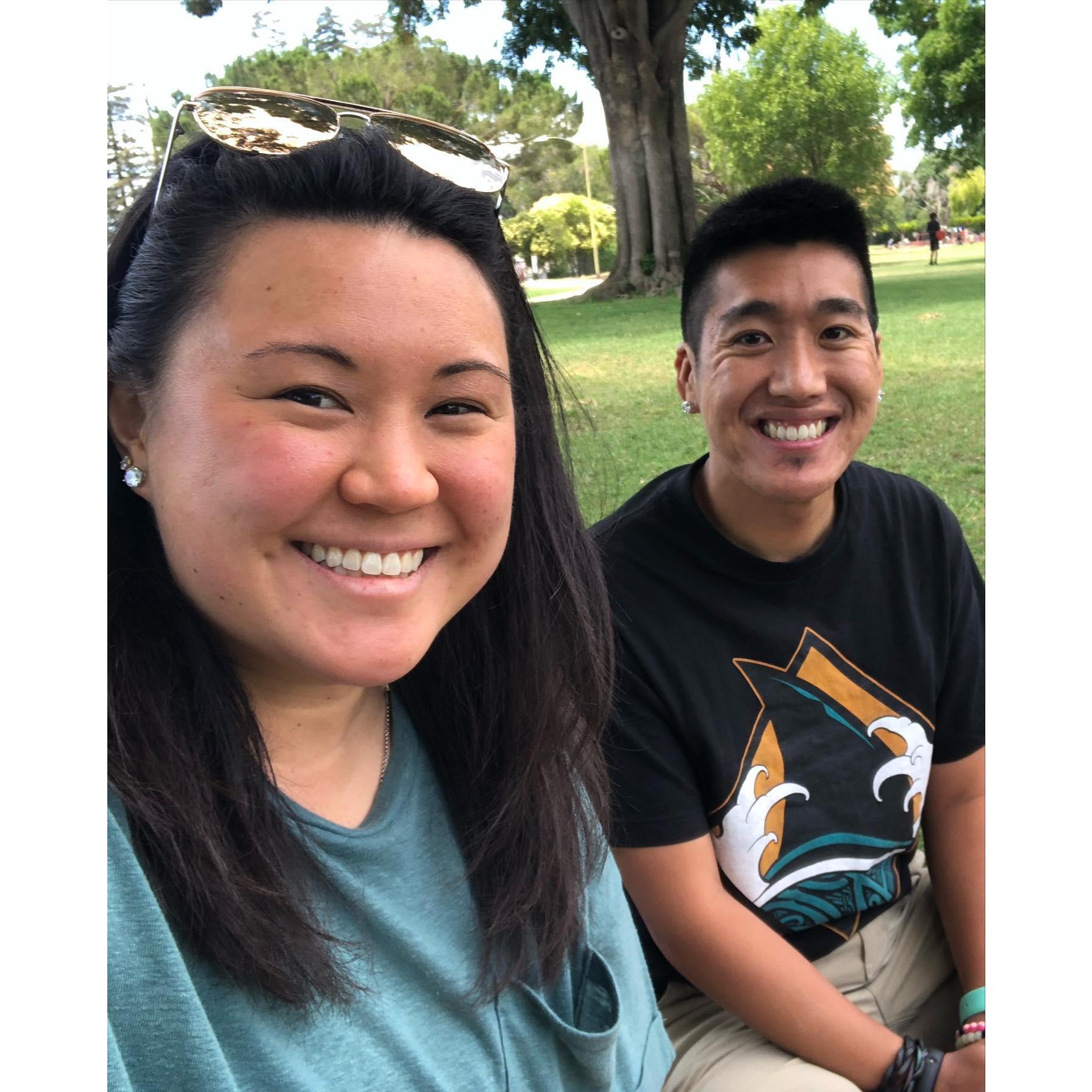 Picnic Date at Mitchell Park in Palo Alto