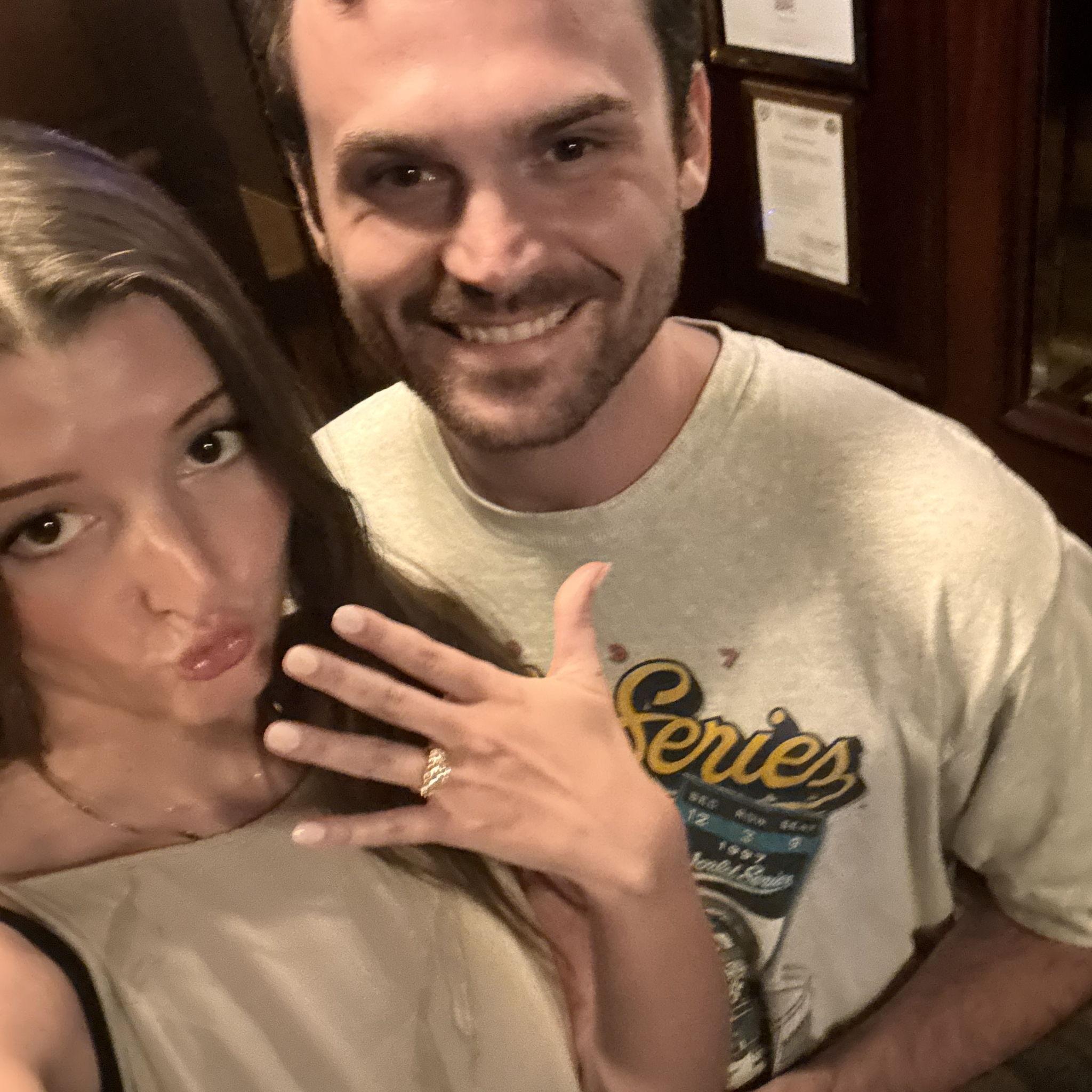 Our first morning engaged!