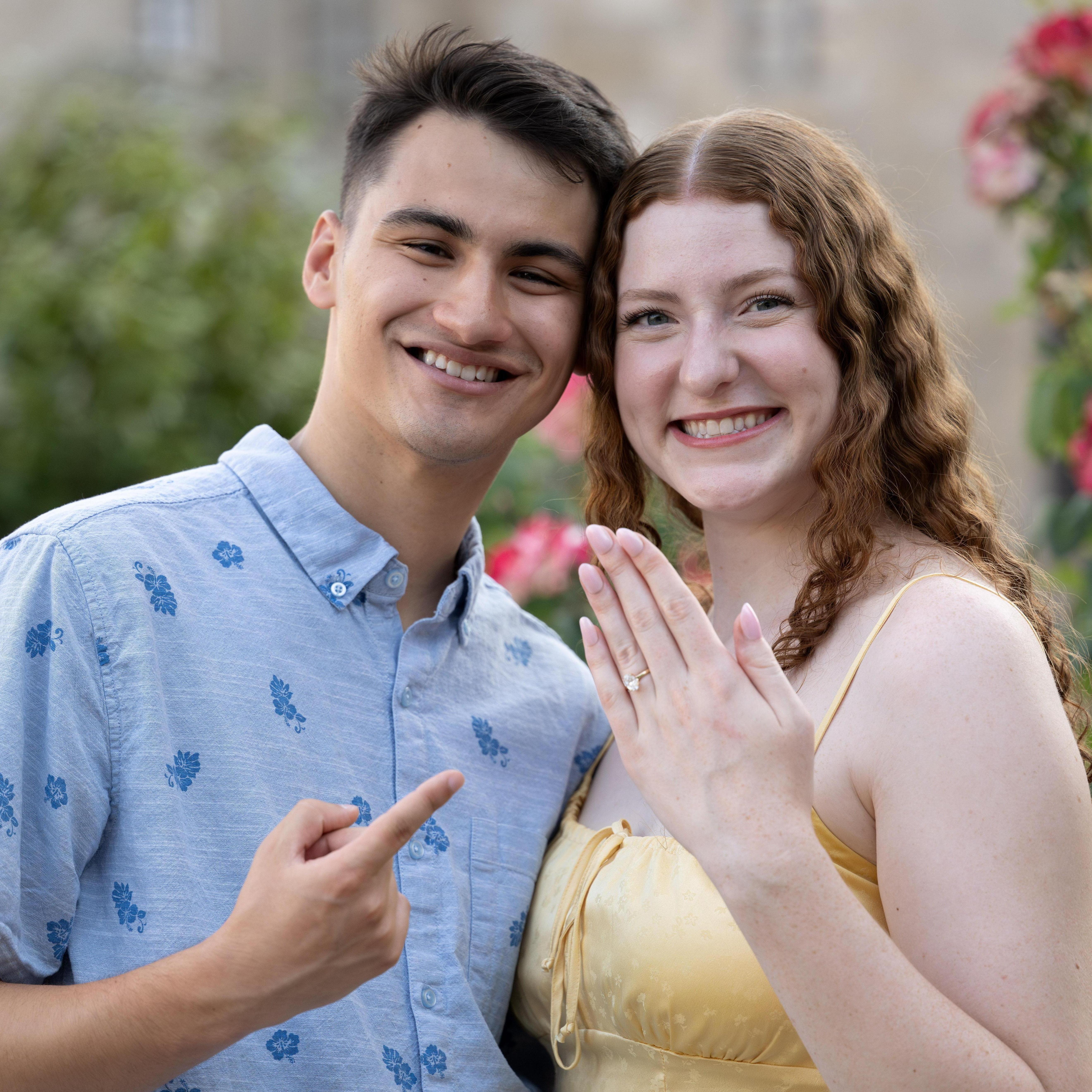 6.16.25 - Emanuel and Amy took their engagement photos at the Santa Barbara Garden in Braga, Portugal.