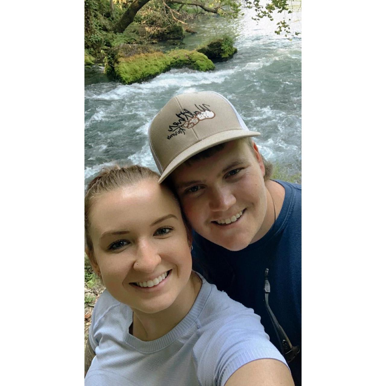 Zachary's first trip to Missouri seeing Big Springs. August 2021