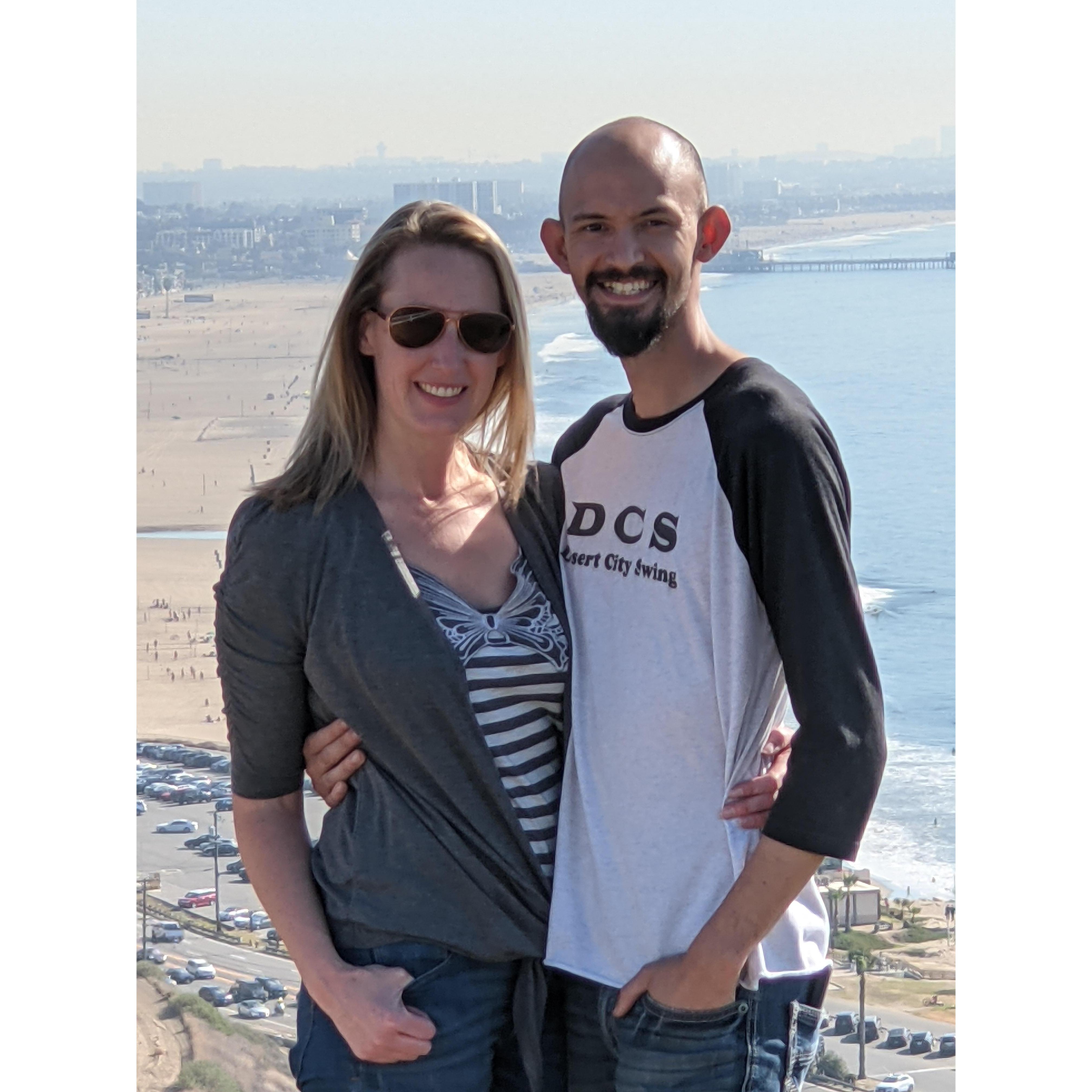 On the bluffs in the Palisades in February 2021.