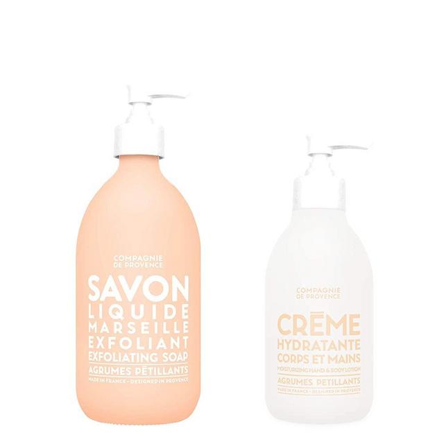 Compagnie de Provence Liquid Marseille Soap and Hand Cream Set, Sparkling Citrus