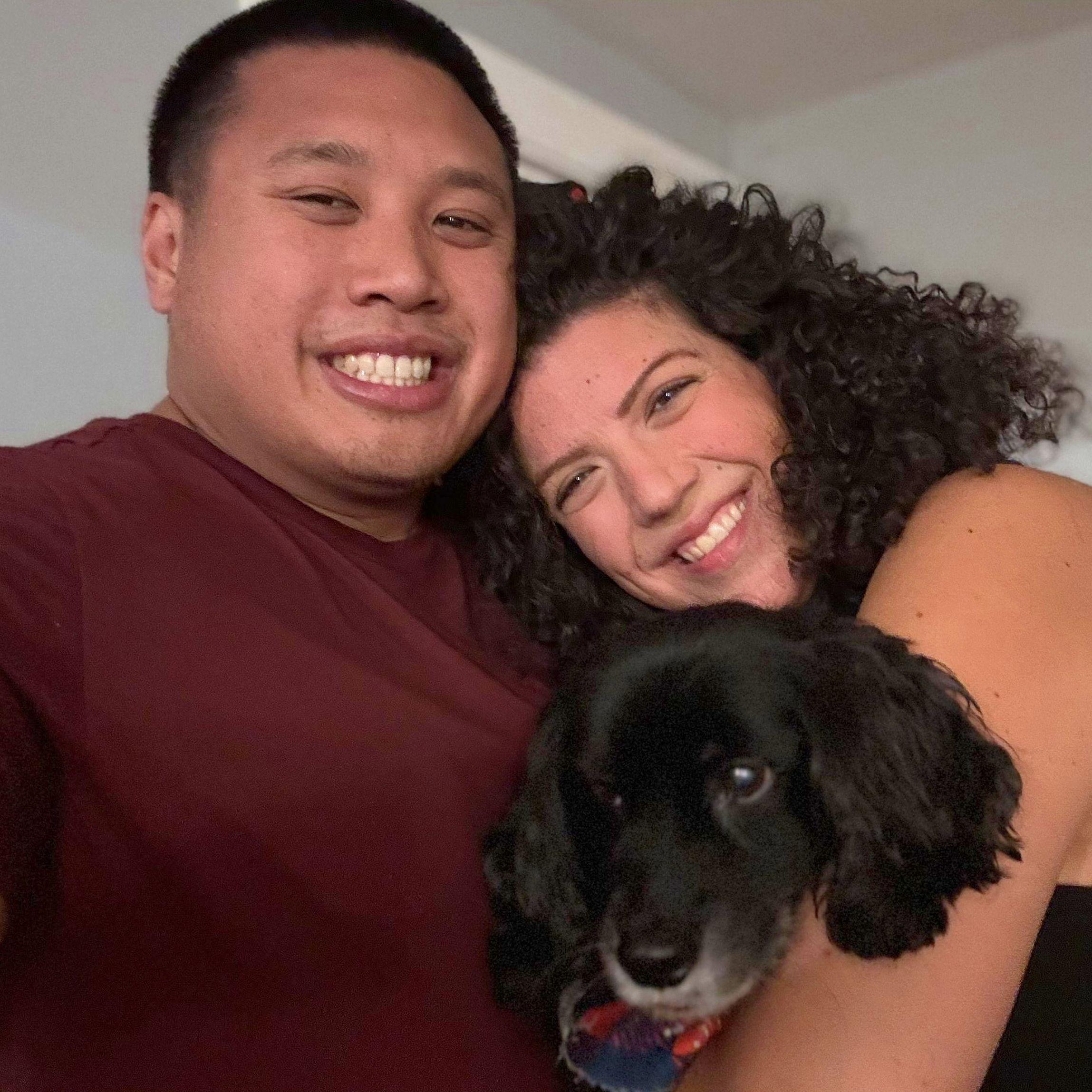 Quick family pic at a party with friends.